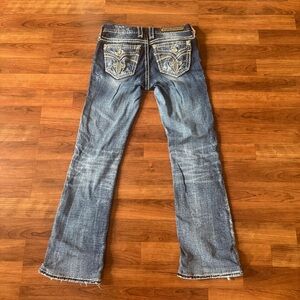 Rock Revival Distressed Blue Boot Cut Jeans